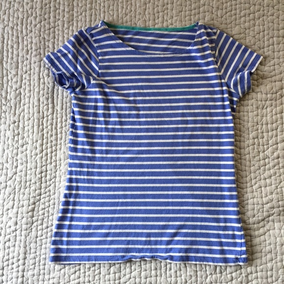 Boden Tops - Boden short sleeved Breton tee blue white 6